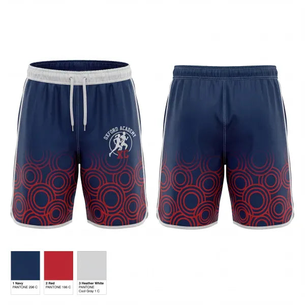 Athletic Shorts With Pockets, Oxford Academy Patriots, Track & Field, Teamtime, Team time, sublimation, custom sports apparel, team uniforms, spirit wear, spiritwear, sports uniforms, custom shirts, team store, custom team store, fundraiser sports, apparel fundraiser