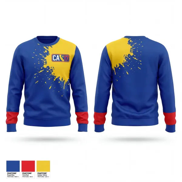 Crew Neck Sweatshirt, California District 17 Little League, Baseball, Teamtime, Team time, sublimation, custom sports apparel, team uniforms, spirit wear, spiritwear, sports uniforms, custom shirts, team store, custom team store, fundraiser sports, apparel fundraiser