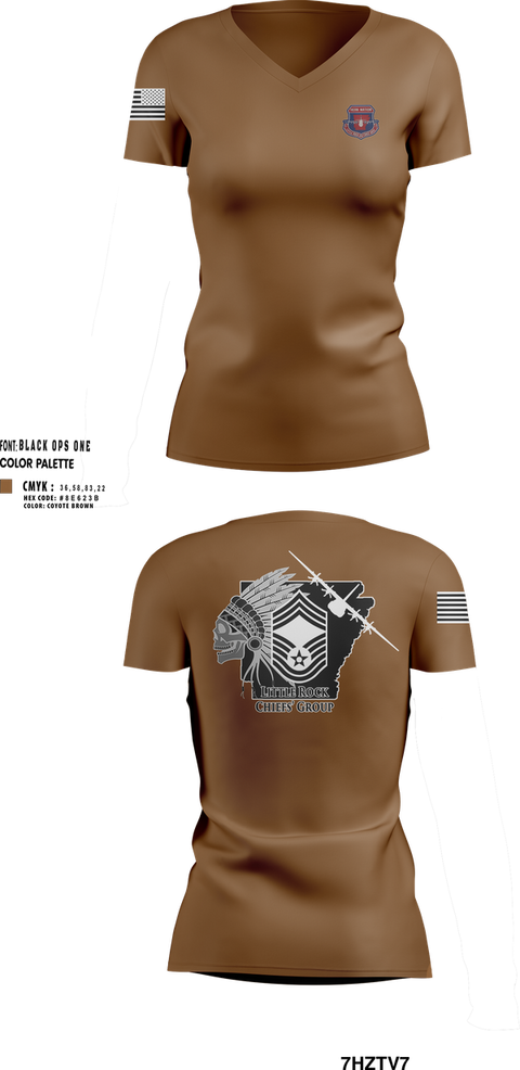 Womens Short Sleeve Vneck Shirt, LRAFB Chiefs Group, , Teamtime, Team time, sublimation, custom sports apparel, team uniforms, spirit wear, spiritwear, sports uniforms, custom shirts, team store, custom team store, fundraiser sports, apparel fundraiser