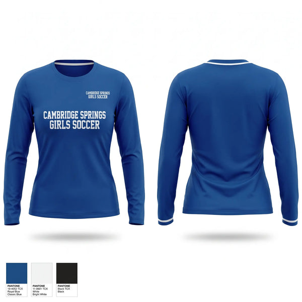 Long Sleeve Performance Shirt, Cambridge springs girls soccer, Women's Soccer, Teamtime, Team time, sublimation, custom sports apparel, team uniforms, spirit wear, spiritwear, sports uniforms, custom shirts, team store, custom team store, fundraiser sports, apparel fundraiser