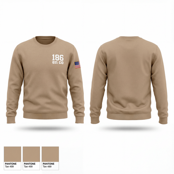 Crew Neck Sweatshirt, 186 en co, National Guard, Teamtime, Team time, sublimation, custom sports apparel, team uniforms, spirit wear, spiritwear, sports uniforms, custom shirts, team store, custom team store, fundraiser sports, apparel fundraiser