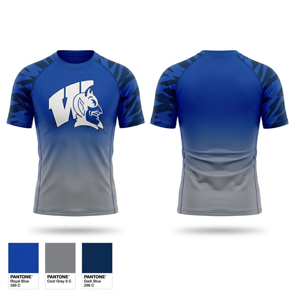Short Sleeve Rash Guard Shirt, Wayne Community High School Wrestling, Wrestling, Teamtime, Team time, sublimation, custom sports apparel, team uniforms, spirit wear, spiritwear, sports uniforms, custom shirts, team store, custom team store, fundraiser sports, apparel fundraiser