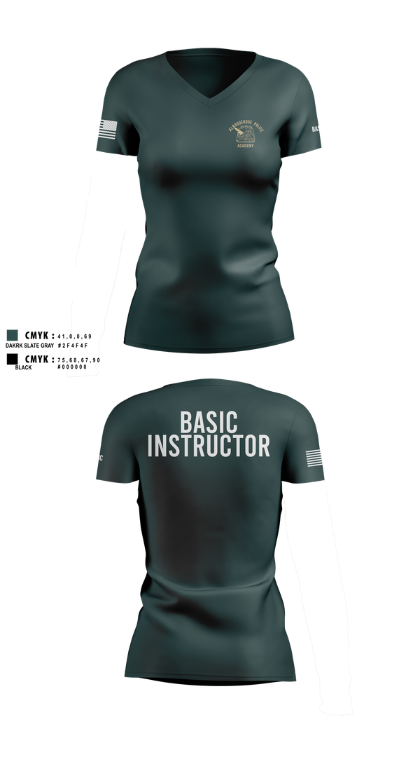 Womens Short Sleeve Vneck Shirt, Academy-Basic Unit, Police, Teamtime, Team time, sublimation, custom sports apparel, team uniforms, spirit wear, spiritwear, sports uniforms, custom shirts, team store, custom team store, fundraiser sports, apparel fundraiser
