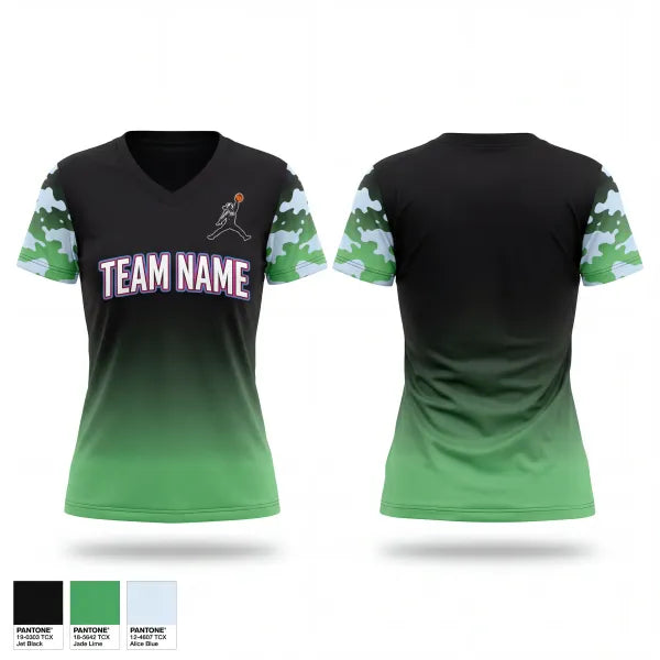 Womens Short Sleeve Vneck Shirt, Space Cowboys, Men's Basketball, Teamtime, Team time, sublimation, custom sports apparel, team uniforms, spirit wear, spiritwear, sports uniforms, custom shirts, team store, custom team store, fundraiser sports, apparel fundraiser