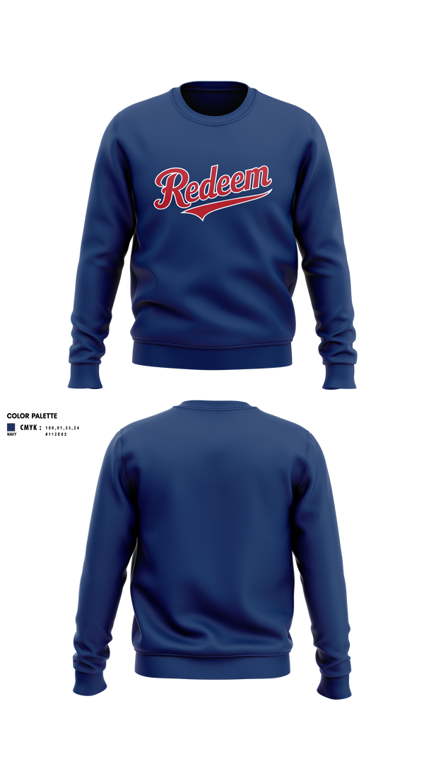 Crew Neck Sweatshirt, Redeem, Softball, Teamtime, Team time, sublimation, custom sports apparel, team uniforms, spirit wear, spiritwear, sports uniforms, custom shirts, team store, custom team store, fundraiser sports, apparel fundraiser