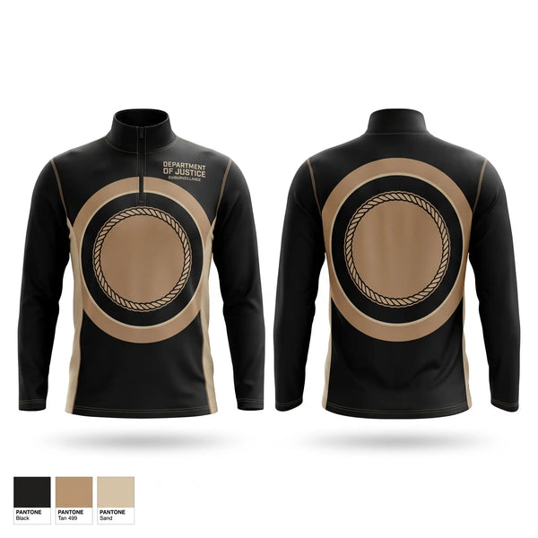 Quarter Zip Jacket, DEPARTMENT OF JUSTICE, , Teamtime, Team time, sublimation, custom sports apparel, team uniforms, spirit wear, spiritwear, sports uniforms, custom shirts, team store, custom team store, fundraiser sports, apparel fundraiser