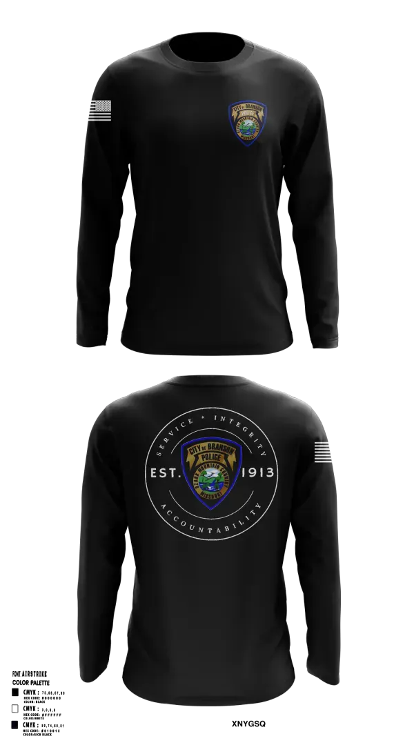 Long Sleeve Performance Shirt, Branson Police Department, Police, Teamtime, Team time, sublimation, custom sports apparel, team uniforms, spirit wear, spiritwear, sports uniforms, custom shirts, team store, custom team store, fundraiser sports, apparel fundraiser
