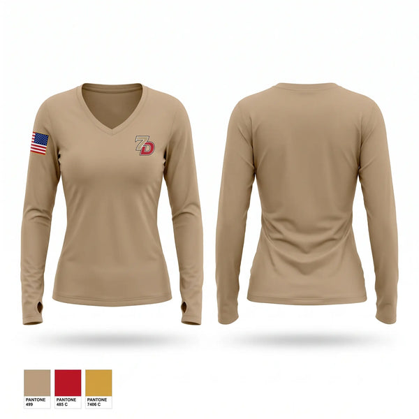 Womens Long Sleeve Vneck Shirt, Consolidated Bomb Squad, Police, Teamtime, Team time, sublimation, custom sports apparel, team uniforms, spirit wear, spiritwear, sports uniforms, custom shirts, team store, custom team store, fundraiser sports, apparel fundraiser