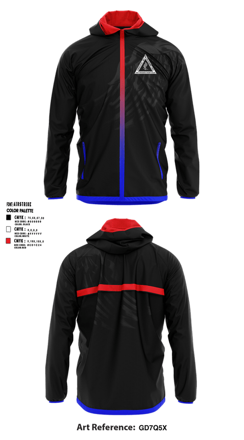 Windbreaker, Attack Company, Army, Teamtime, Team time, sublimation, custom sports apparel, team uniforms, spirit wear, spiritwear, sports uniforms, custom shirts, team store, custom team store, fundraiser sports, apparel fundraiser