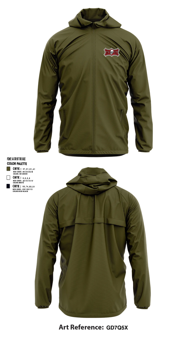 Windbreaker, VFW Riders Unit 17, Marines, Teamtime, Team time, sublimation, custom sports apparel, team uniforms, spirit wear, spiritwear, sports uniforms, custom shirts, team store, custom team store, fundraiser sports, apparel fundraiser