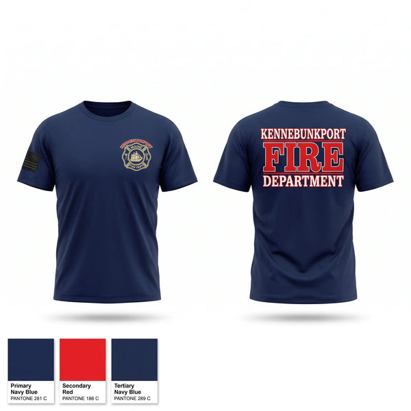 Old School Cotton Feel Shirt, Kennebunkport Fire Department, Fire Department, Teamtime, Team time, sublimation, custom sports apparel, team uniforms, spirit wear, spiritwear, sports uniforms, custom shirts, team store, custom team store, fundraiser sports, apparel fundraiser