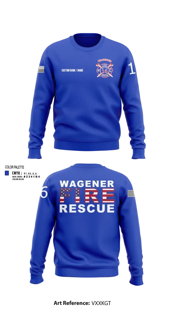 Wagener Fire Department 16386789 Crew Neck Sweatshirt - 15