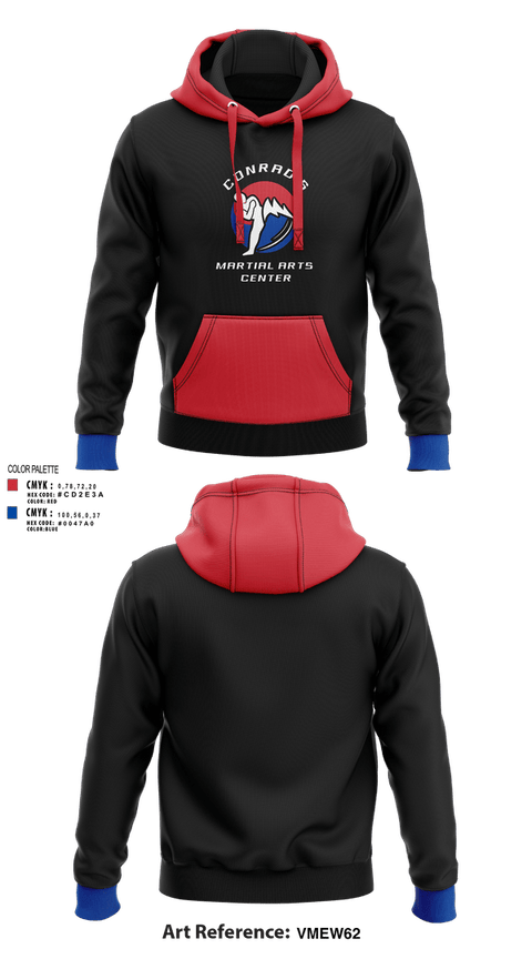 Hoodie, Conrad’s Martial Arts Center, , Teamtime, Team time, sublimation, custom sports apparel, team uniforms, spirit wear, spiritwear, sports uniforms, custom shirts, team store, custom team store, fundraiser sports, apparel fundraiser