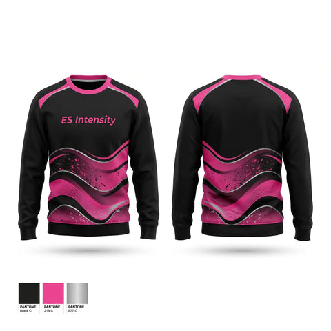 Crew Neck Sweatshirt, ES Intensity, Cheer, Teamtime, Team time, sublimation, custom sports apparel, team uniforms, spirit wear, spiritwear, sports uniforms, custom shirts, team store, custom team store, fundraiser sports, apparel fundraiser