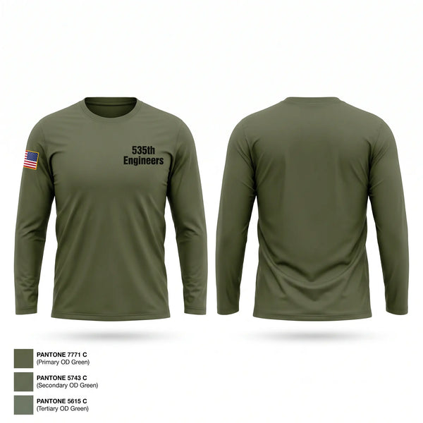 Long Sleeve Performance Shirt, 535th Engineers, Army, Teamtime, Team time, sublimation, custom sports apparel, team uniforms, spirit wear, spiritwear, sports uniforms, custom shirts, team store, custom team store, fundraiser sports, apparel fundraiser