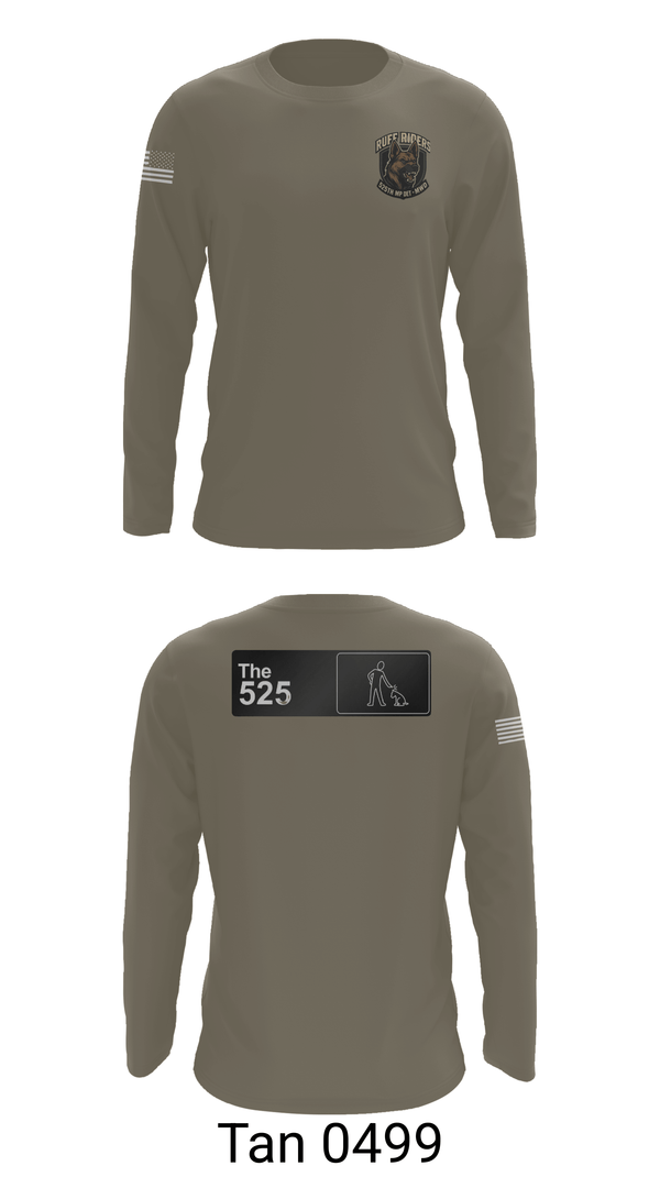Long Sleeve Performance Shirt, 525th MWD DET, Army, Teamtime, Team time, sublimation, custom sports apparel, team uniforms, spirit wear, spiritwear, sports uniforms, custom shirts, team store, custom team store, fundraiser sports, apparel fundraiser