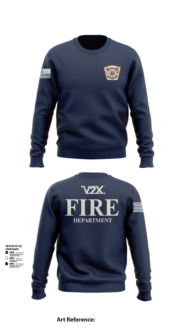 Crew Neck Sweatshirt, Camp Arifjan Fire Department, Fire Department, Teamtime, Team time, sublimation, custom sports apparel, team uniforms, spirit wear, spiritwear, sports uniforms, custom shirts, team store, custom team store, fundraiser sports, apparel fundraiser