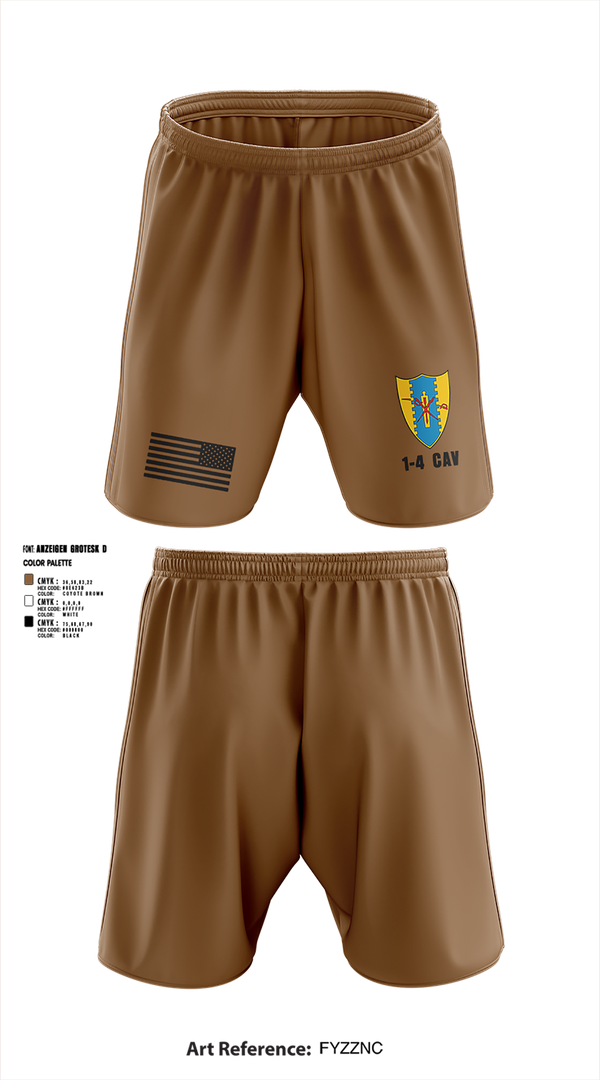 Athletic Shorts With Pockets, 1-4 Cav, , Teamtime, Team time, sublimation, custom sports apparel, team uniforms, spirit wear, spiritwear, sports uniforms, custom shirts, team store, custom team store, fundraiser sports, apparel fundraiser
