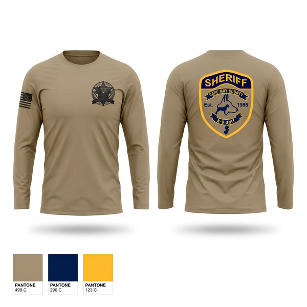 Long Sleeve Performance Shirt, CMCSO k9, Police, Teamtime, Team time, sublimation, custom sports apparel, team uniforms, spirit wear, spiritwear, sports uniforms, custom shirts, team store, custom team store, fundraiser sports, apparel fundraiser