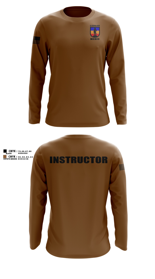 Long Sleeve Performance Shirt, 2/254 RTI, Army, Teamtime, Team time, sublimation, custom sports apparel, team uniforms, spirit wear, spiritwear, sports uniforms, custom shirts, team store, custom team store, fundraiser sports, apparel fundraiser