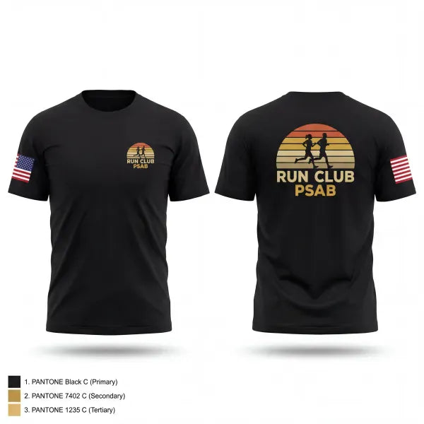 Old School Cotton Feel Shirt, RUN CLUB, Air Force, Teamtime, Team time, sublimation, custom sports apparel, team uniforms, spirit wear, spiritwear, sports uniforms, custom shirts, team store, custom team store, fundraiser sports, apparel fundraiser