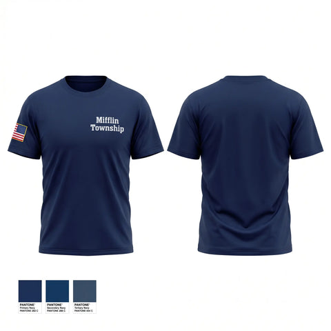 Old School Cotton Feel Shirt, Mifflin Township, Fire Department, Teamtime, Team time, sublimation, custom sports apparel, team uniforms, spirit wear, spiritwear, sports uniforms, custom shirts, team store, custom team store, fundraiser sports, apparel fundraiser