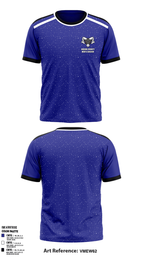 Short Sleeve Performance Shirt, Greene County Middle School Soccer, Men's Soccer, Teamtime, Team time, sublimation, custom sports apparel, team uniforms, spirit wear, spiritwear, sports uniforms, custom shirts, team store, custom team store, fundraiser sports, apparel fundraiser