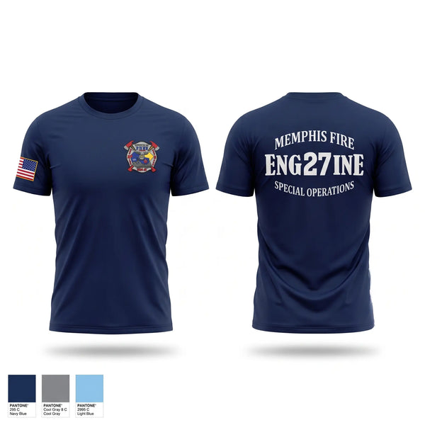 Short Sleeve Performance Shirt, Memphis Fire Station 27, Fire Department, Teamtime, Team time, sublimation, custom sports apparel, team uniforms, spirit wear, spiritwear, sports uniforms, custom shirts, team store, custom team store, fundraiser sports, apparel fundraiser