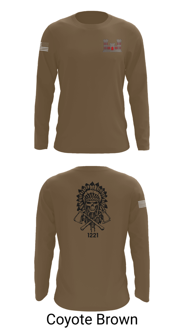 Long Sleeve Performance Shirt, 1221st Route Clearance Co., National Guard, Teamtime, Team time, sublimation, custom sports apparel, team uniforms, spirit wear, spiritwear, sports uniforms, custom shirts, team store, custom team store, fundraiser sports, apparel fundraiser