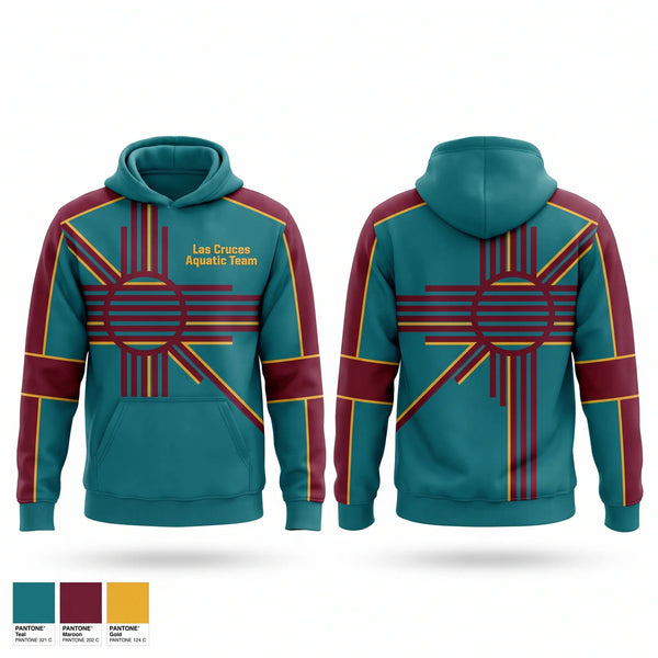 Hoodie, Las Cruces Aquatic Team, Swimming, Teamtime, Team time, sublimation, custom sports apparel, team uniforms, spirit wear, spiritwear, sports uniforms, custom shirts, team store, custom team store, fundraiser sports, apparel fundraiser