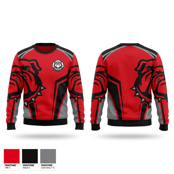 Crew Neck Sweatshirt, Hickman County Bulldogs, , Teamtime, Team time, sublimation, custom sports apparel, team uniforms, spirit wear, spiritwear, sports uniforms, custom shirts, team store, custom team store, fundraiser sports, apparel fundraiser