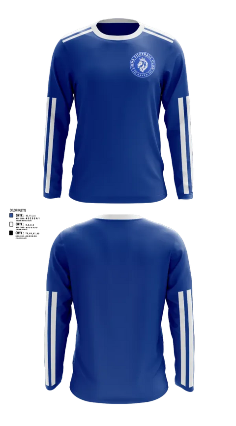 Long Sleeve Performance Shirt, BAYFA Lions, Men's Soccer, Teamtime, Team time, sublimation, custom sports apparel, team uniforms, spirit wear, spiritwear, sports uniforms, custom shirts, team store, custom team store, fundraiser sports, apparel fundraiser