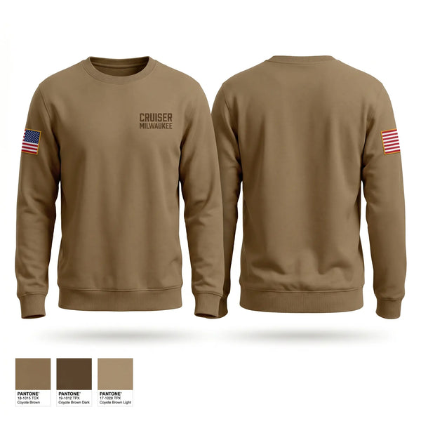 Crew Neck Sweatshirt, cruiser milwaukee, Navy, Teamtime, Team time, sublimation, custom sports apparel, team uniforms, spirit wear, spiritwear, sports uniforms, custom shirts, team store, custom team store, fundraiser sports, apparel fundraiser