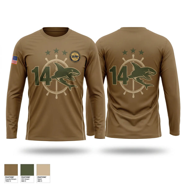 Long Sleeve Performance Shirt, MSRON Fourteen, Navy, Teamtime, Team time, sublimation, custom sports apparel, team uniforms, spirit wear, spiritwear, sports uniforms, custom shirts, team store, custom team store, fundraiser sports, apparel fundraiser