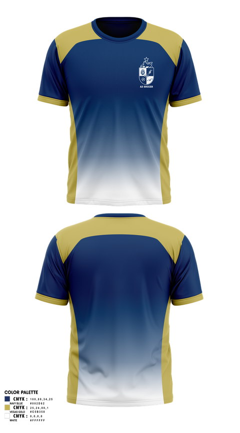 Short Sleeve Performance Shirt, A3 Soccer, Men's Soccer, Teamtime, Team time, sublimation, custom sports apparel, team uniforms, spirit wear, spiritwear, sports uniforms, custom shirts, team store, custom team store, fundraiser sports, apparel fundraiser