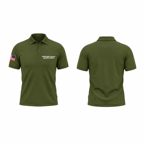 Short Sleeve Performance Polo, Whiteside County Sheriff's Office, Police, Teamtime, Team time, sublimation, custom sports apparel, team uniforms, spirit wear, spiritwear, sports uniforms, custom shirts, team store, custom team store, fundraiser sports, apparel fundraiser