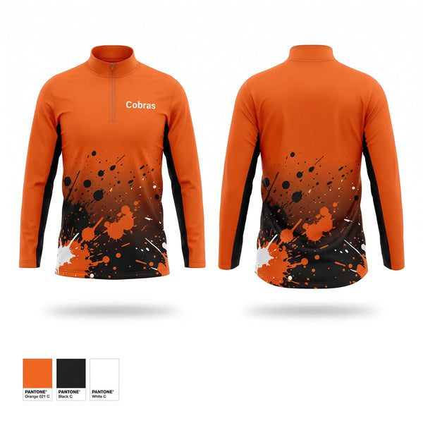 Quarter Zip Jacket, Cobras, Baseball, Teamtime, Team time, sublimation, custom sports apparel, team uniforms, spirit wear, spiritwear, sports uniforms, custom shirts, team store, custom team store, fundraiser sports, apparel fundraiser