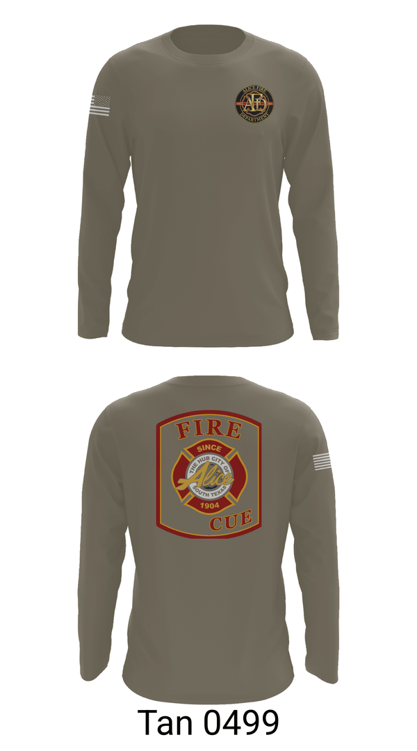 Long Sleeve Performance Shirt, Alice Fire Rescue, Fire Department, Teamtime, Team time, sublimation, custom sports apparel, team uniforms, spirit wear, spiritwear, sports uniforms, custom shirts, team store, custom team store, fundraiser sports, apparel fundraiser