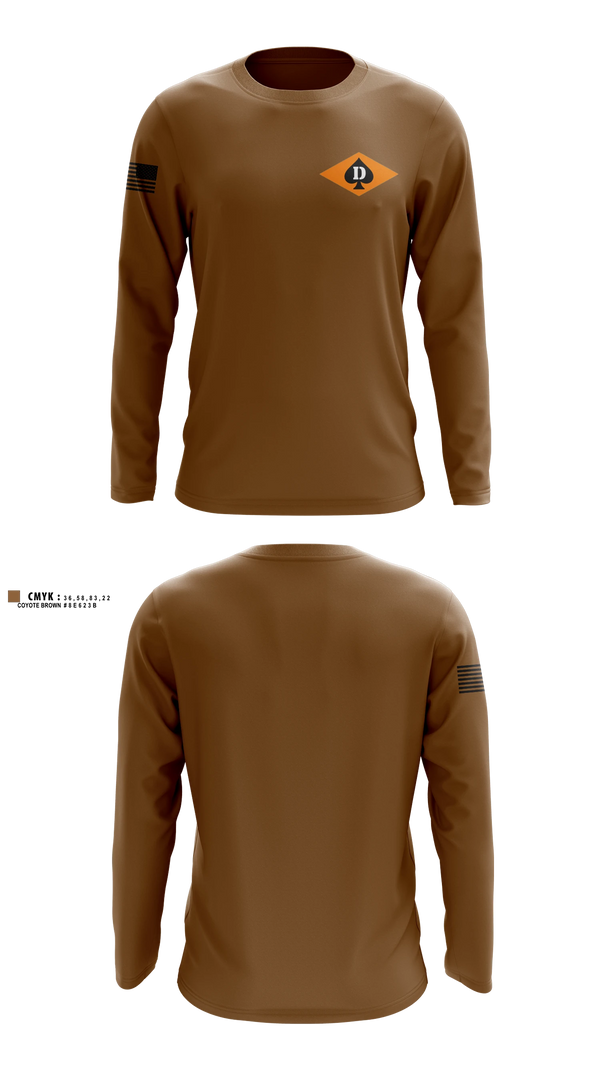Long Sleeve Performance Shirt, Dog Company, Army, Teamtime, Team time, sublimation, custom sports apparel, team uniforms, spirit wear, spiritwear, sports uniforms, custom shirts, team store, custom team store, fundraiser sports, apparel fundraiser