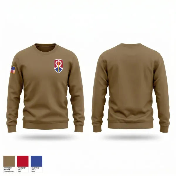 Crew Neck Sweatshirt, 1013th QM CO, Army, Teamtime, Team time, sublimation, custom sports apparel, team uniforms, spirit wear, spiritwear, sports uniforms, custom shirts, team store, custom team store, fundraiser sports, apparel fundraiser