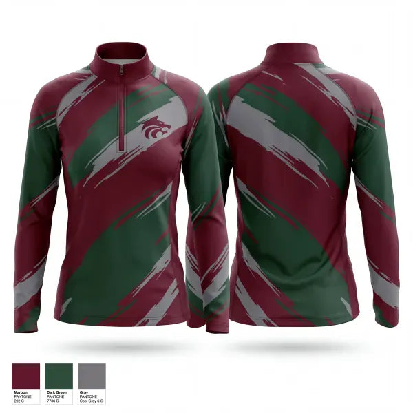 Quarter Zip Jacket, Claremont, Women's Basketball, Teamtime, Team time, sublimation, custom sports apparel, team uniforms, spirit wear, spiritwear, sports uniforms, custom shirts, team store, custom team store, fundraiser sports, apparel fundraiser