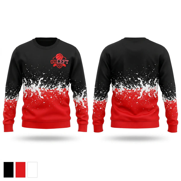 Crew Neck Sweatshirt, Go Left Sports, Men's Basketball, Teamtime, Team time, sublimation, custom sports apparel, team uniforms, spirit wear, spiritwear, sports uniforms, custom shirts, team store, custom team store, fundraiser sports, apparel fundraiser