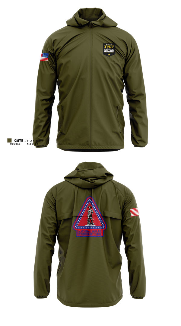 Windbreaker, Missouri Army National Guard Recruiting and Retention Battalion, National Guard, Teamtime, Team time, sublimation, custom sports apparel, team uniforms, spirit wear, spiritwear, sports uniforms, custom shirts, team store, custom team store, fundraiser sports, apparel fundraiser