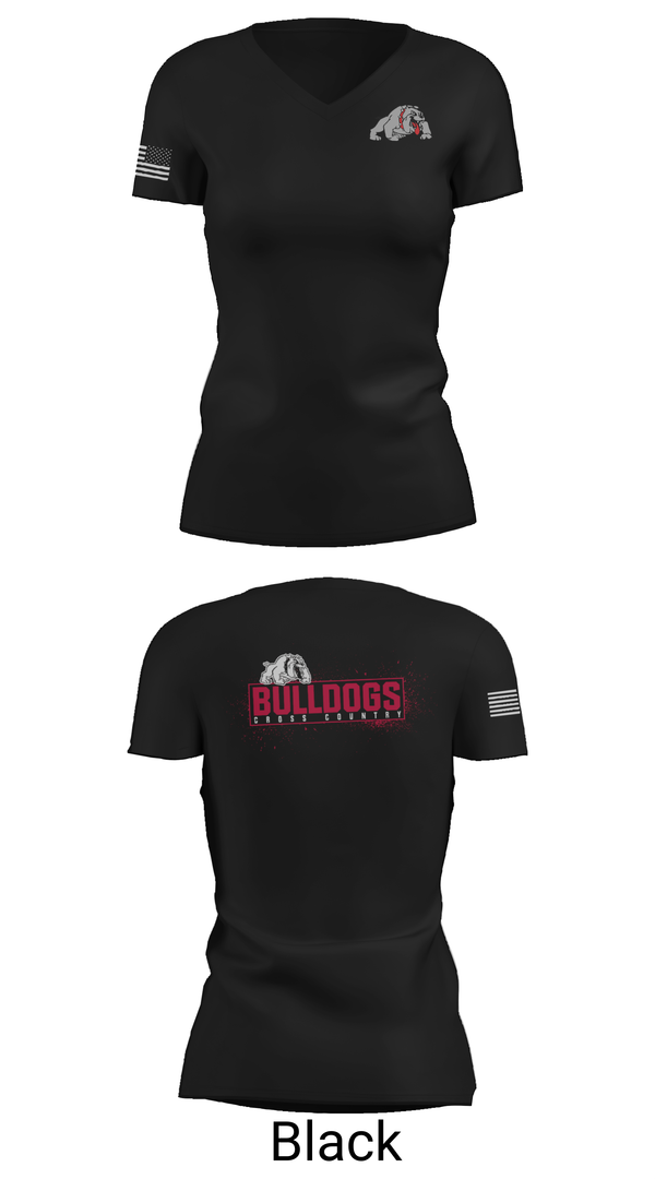 Womens Short Sleeve Vneck Shirt, Quinter XC, Cross Country, Teamtime, Team time, sublimation, custom sports apparel, team uniforms, spirit wear, spiritwear, sports uniforms, custom shirts, team store, custom team store, fundraiser sports, apparel fundraiser
