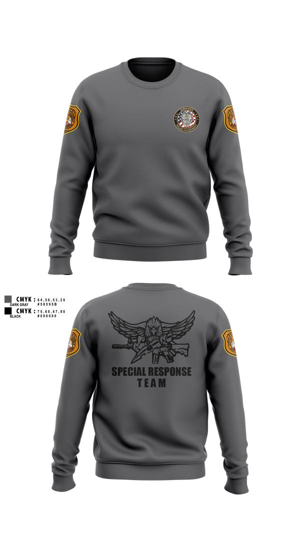 Crew Neck Sweatshirt, Special Response Team, Police, Teamtime, Team time, sublimation, custom sports apparel, team uniforms, spirit wear, spiritwear, sports uniforms, custom shirts, team store, custom team store, fundraiser sports, apparel fundraiser