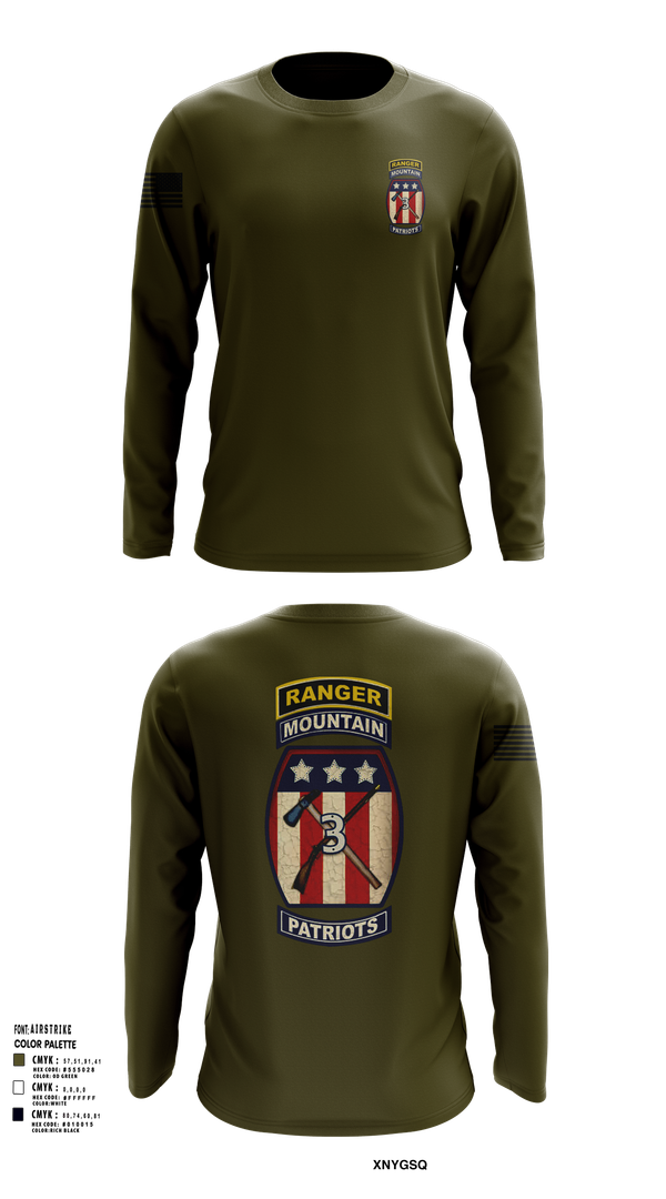 Long Sleeve Performance Shirt, 2-47 infantry 3rd BRG 10th MTN, Army, Teamtime, Team time, sublimation, custom sports apparel, team uniforms, spirit wear, spiritwear, sports uniforms, custom shirts, team store, custom team store, fundraiser sports, apparel fundraiser