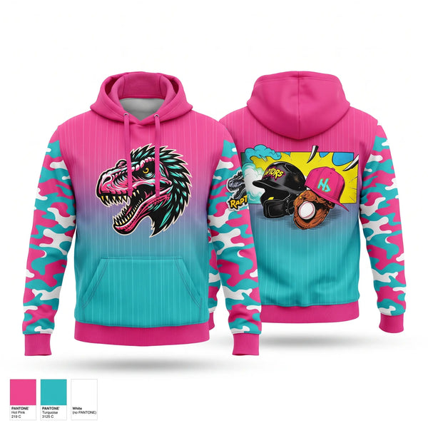 Hoodie, PyroRaptors, Baseball, Teamtime, Team time, sublimation, custom sports apparel, team uniforms, spirit wear, spiritwear, sports uniforms, custom shirts, team store, custom team store, fundraiser sports, apparel fundraiser