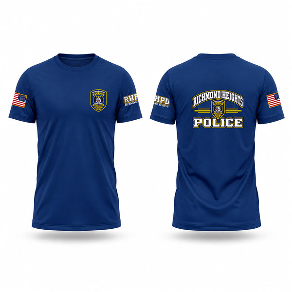 Short Sleeve Performance Shirt, Richmond Heights Police Department, Police, Teamtime, Team time, sublimation, custom sports apparel, team uniforms, spirit wear, spiritwear, sports uniforms, custom shirts, team store, custom team store, fundraiser sports, apparel fundraiser