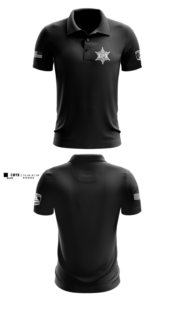 Short Sleeve Performance Polo, Hertford County Sheriff’s Office, Police, Teamtime, Team time, sublimation, custom sports apparel, team uniforms, spirit wear, spiritwear, sports uniforms, custom shirts, team store, custom team store, fundraiser sports, apparel fundraiser