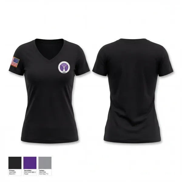 Womens Short Sleeve Vneck Shirt, NYSP Cellular Analysis Response Team, Police, Teamtime, Team time, sublimation, custom sports apparel, team uniforms, spirit wear, spiritwear, sports uniforms, custom shirts, team store, custom team store, fundraiser sports, apparel fundraiser
